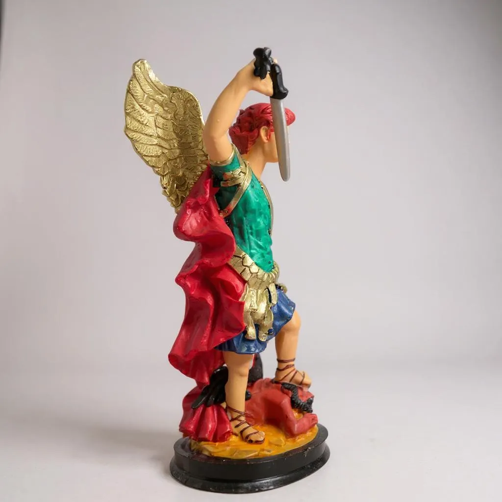 Arcangeles De 30 CM En Resina Pintados A Mano