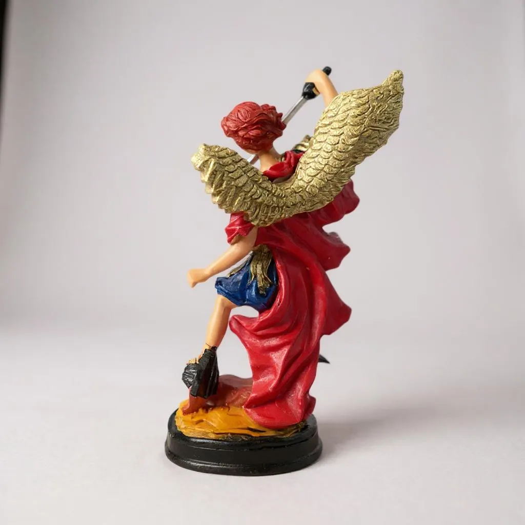 Arcangeles De 30 CM En Resina Pintados A Mano