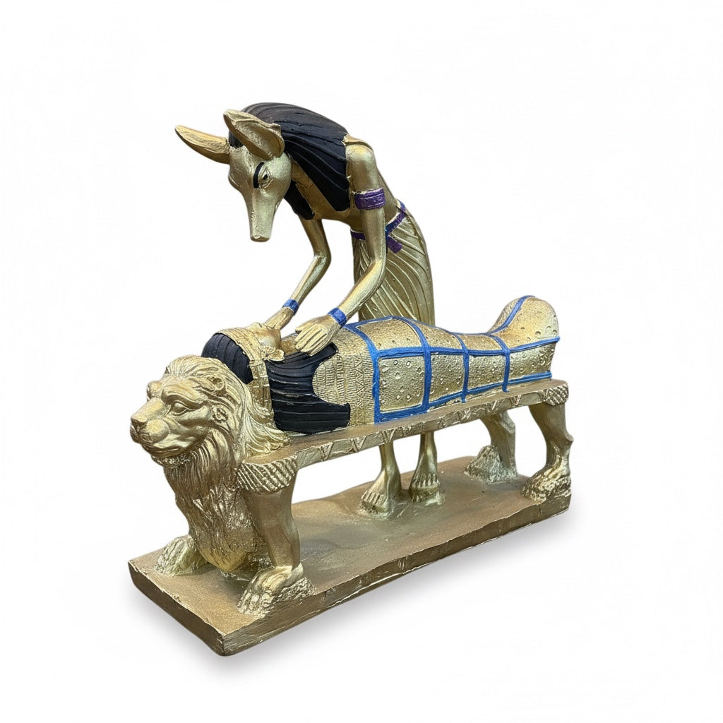 Estatua Anubis Resina 10076 Lety Original.