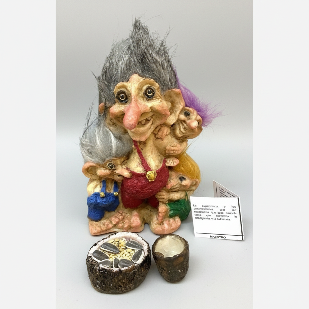 Troll Mediano + Comedero + Bebedero +semillas Varios Modelos