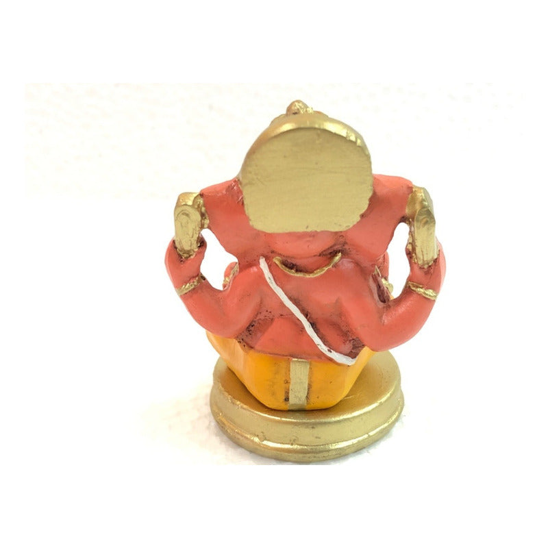 Ganesh 8.5 Cm Resina Nacional Pintado A Mano