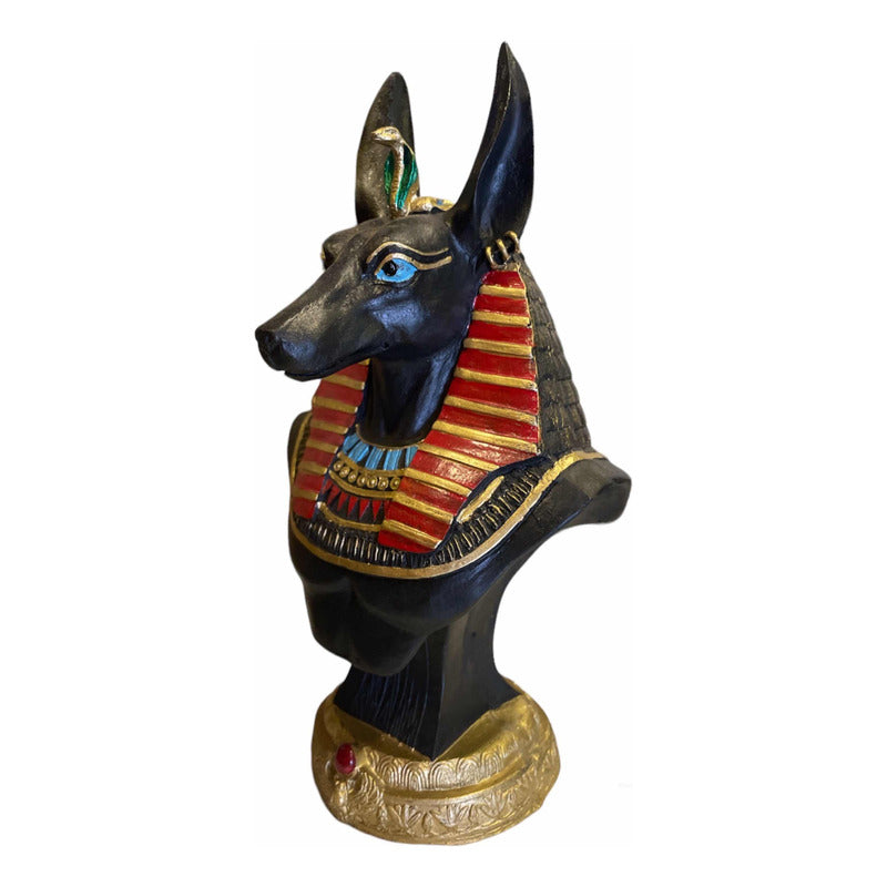Anubis Busto Figura De Resina 23cm
