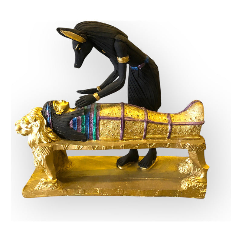 Estatua Anubis Resina 10076 Lety Original.