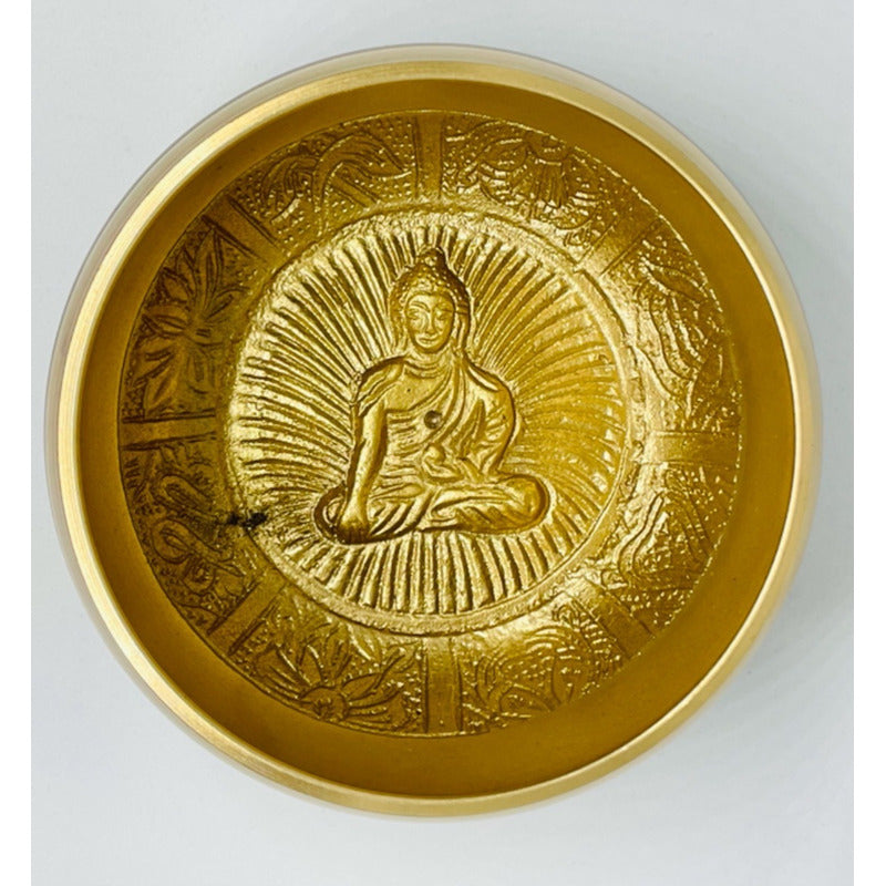 Cuenco Tibetano 95mm Diámetro 7 Metales Importado Limpieza