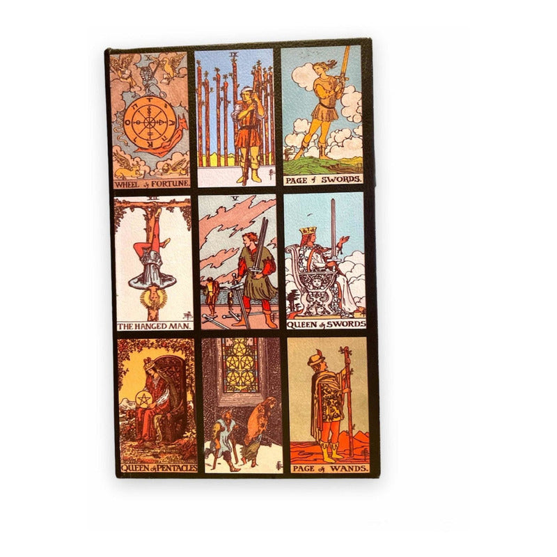 Caja De Seguridad Libro Tarot Forro Vinil Negro