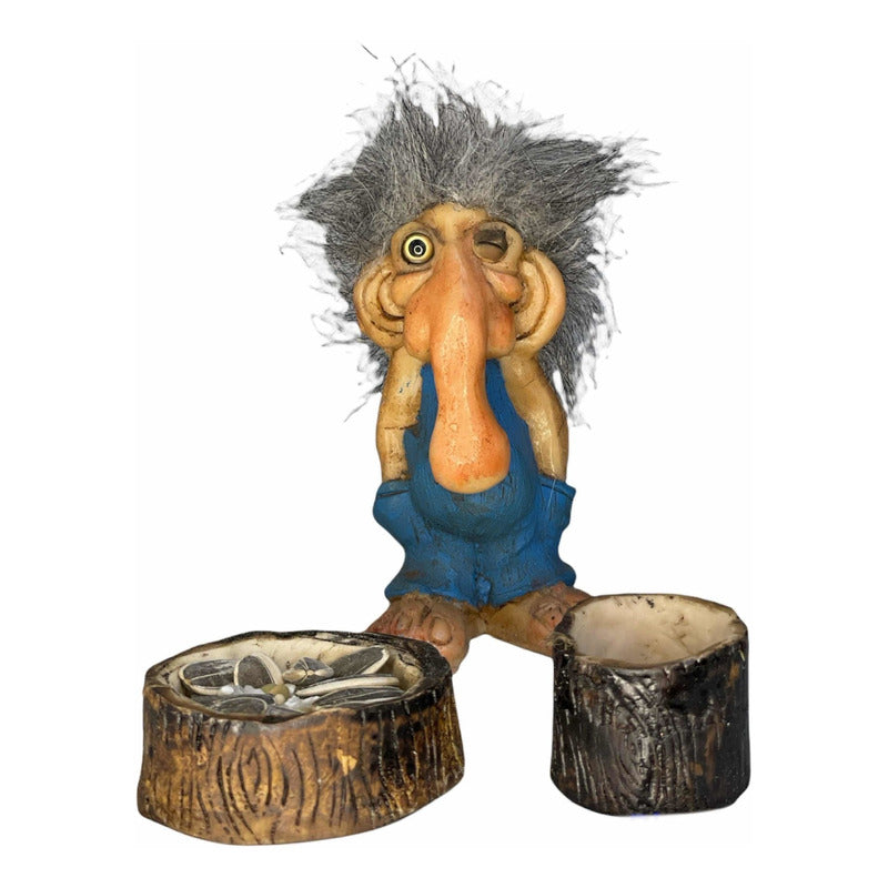 Troll Desiciones 10cm + Comedero + Semillas + Tarjeta