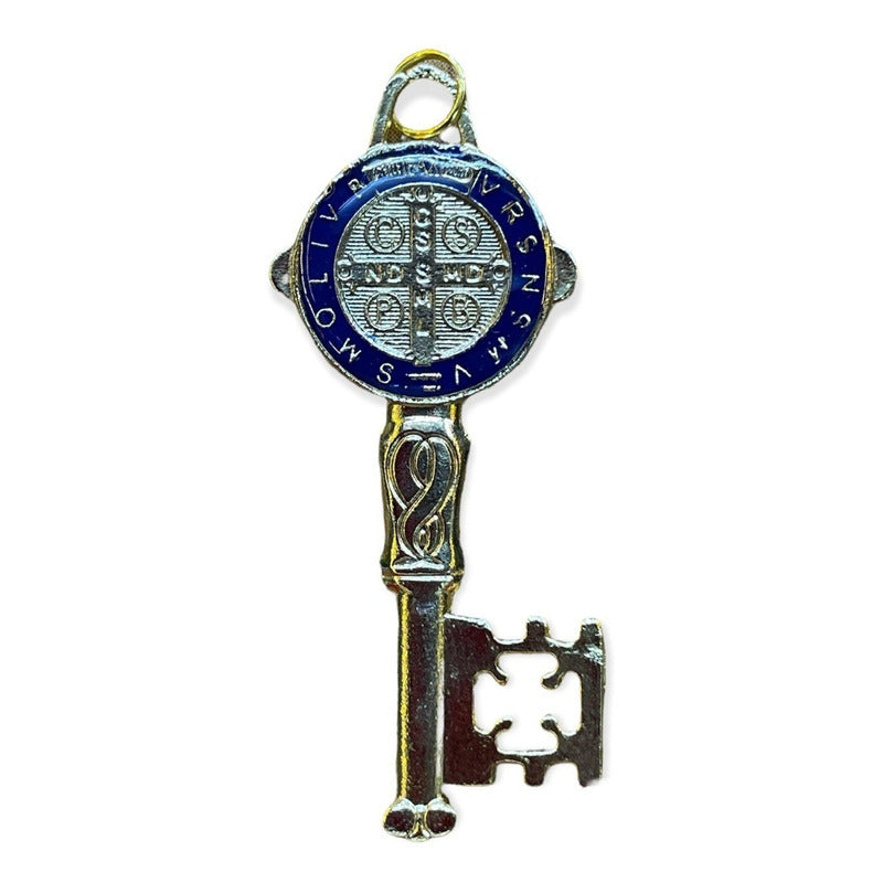 Llave De San Benito Dije Baño De Oro Encapsulado 5cm Varios