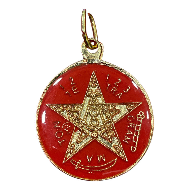 Pentagrama Ritualizado Mediano 7 Metales Tetragramaton