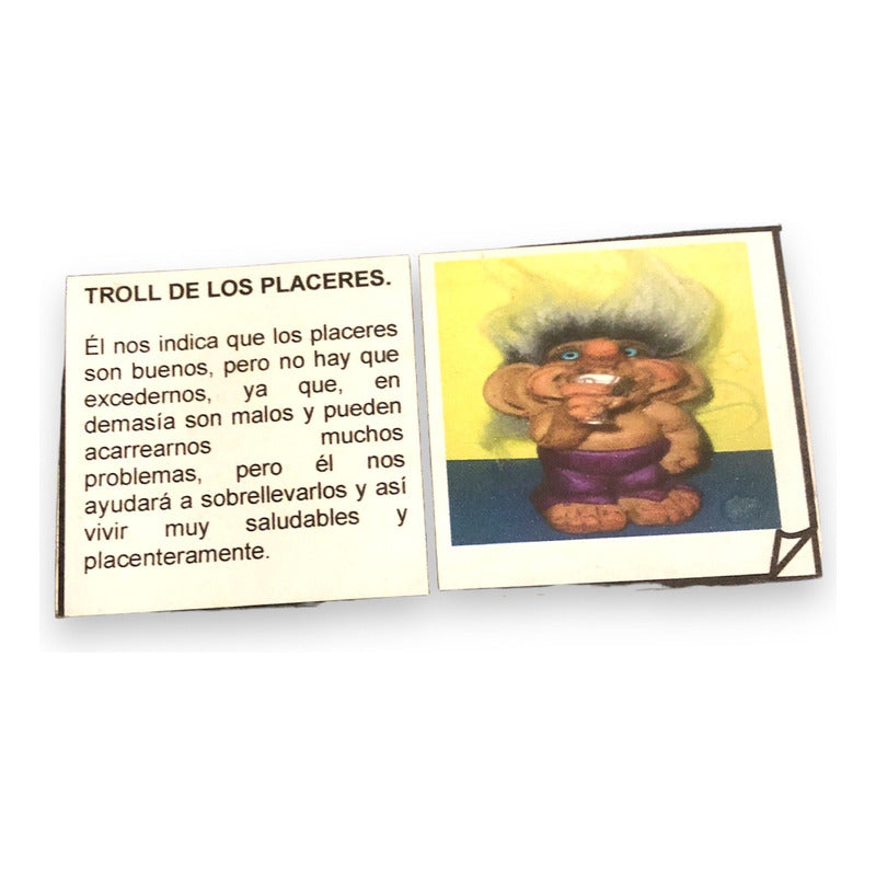 Troll Placeres + Comedero 10 Cm Figura En Resina Nacional