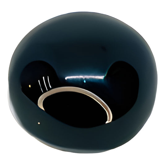 Ombliguera Artesanal De Obsidiana Negra Única