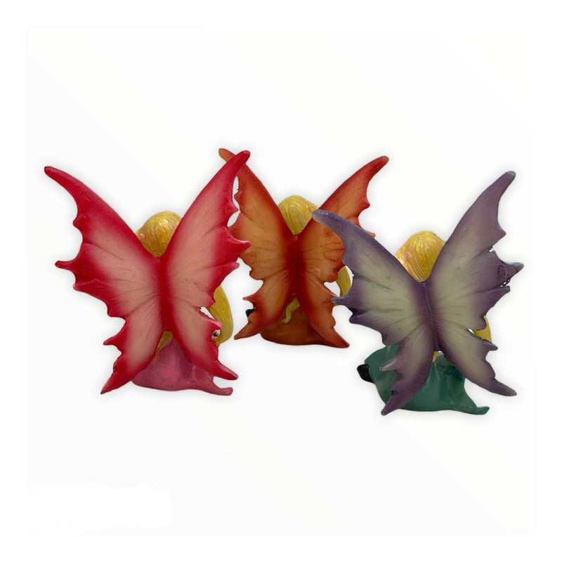 Hada Paq 3 Piezas 9 Cm Resina Mexicana