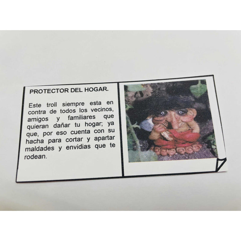 Troll Protección De El Hogar + Comedero Figura De Resina. Rojo