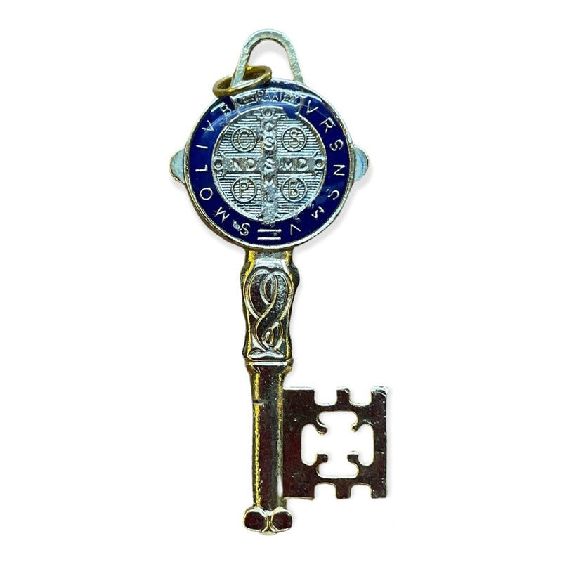 Llave De San Benito Dije Baño De Oro Encapsulado 5cm Varios