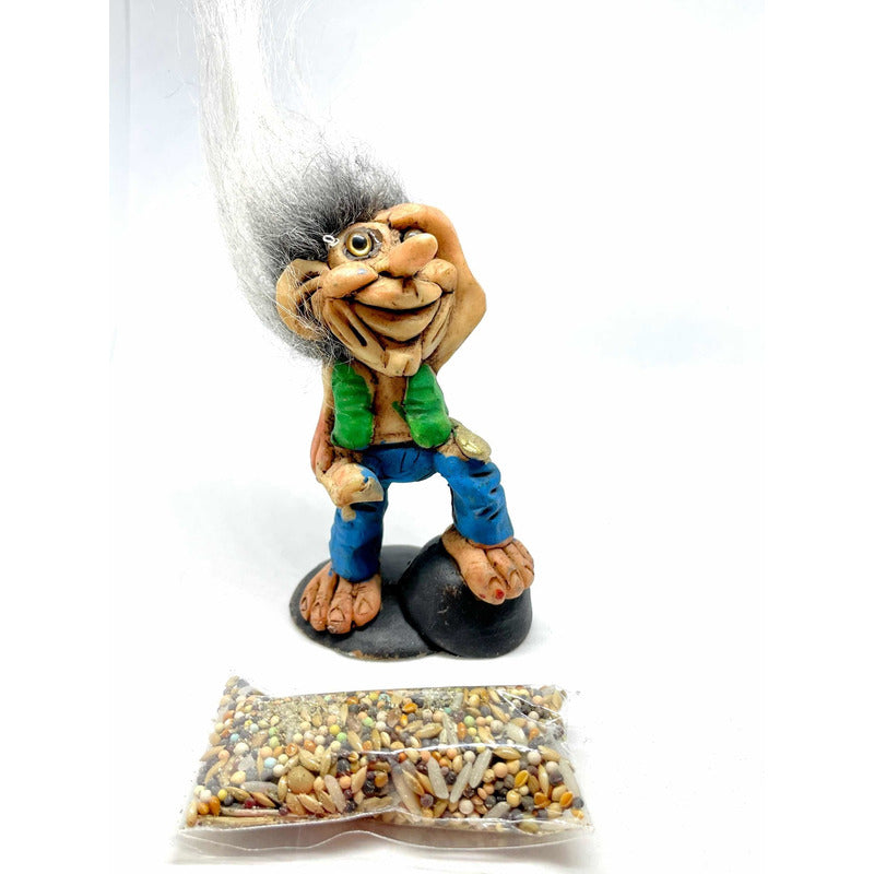 Troll Visionario Resina +semillas + Tarjeta Activación 11cm