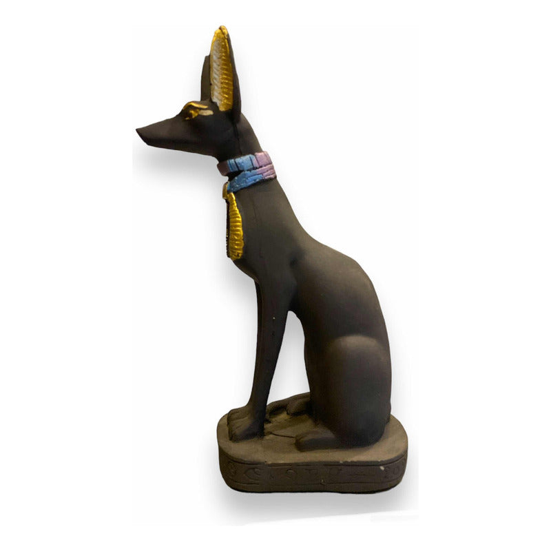 Anubis Echado Figura De Resina 23cm