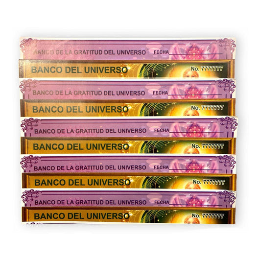 Cheque De La Abundancia 10 Piezas 6.5x17cm C/u