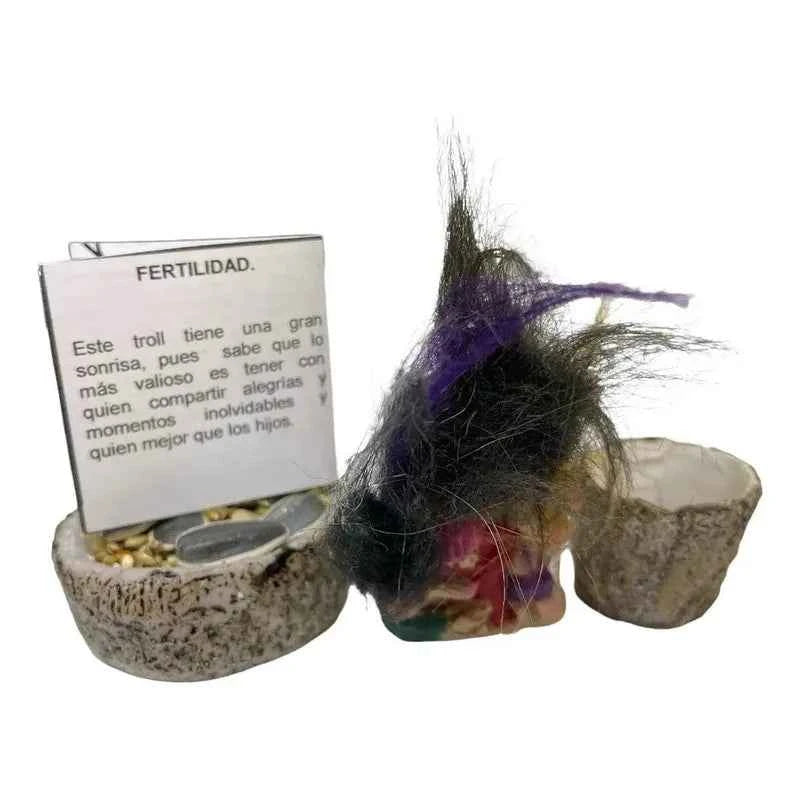 Troll Mini + Comedero + Semillas + Tarjeta Varios Modelos Fertilidad Hombre 5.7cm