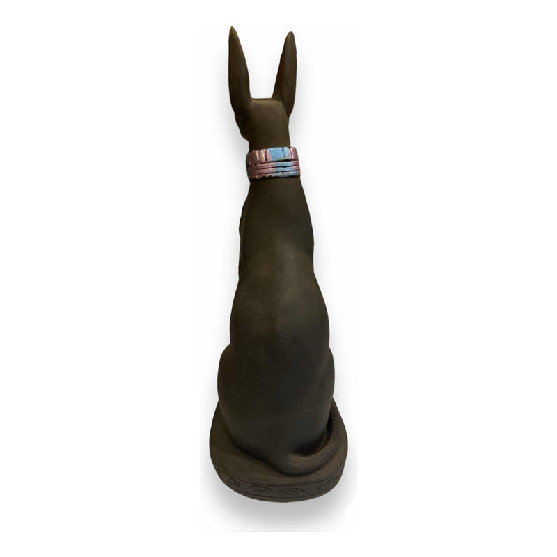 Anubis Echado Figura De Resina 23cm