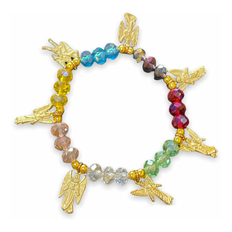 7 Arcangeles Pulsera Con Dijes