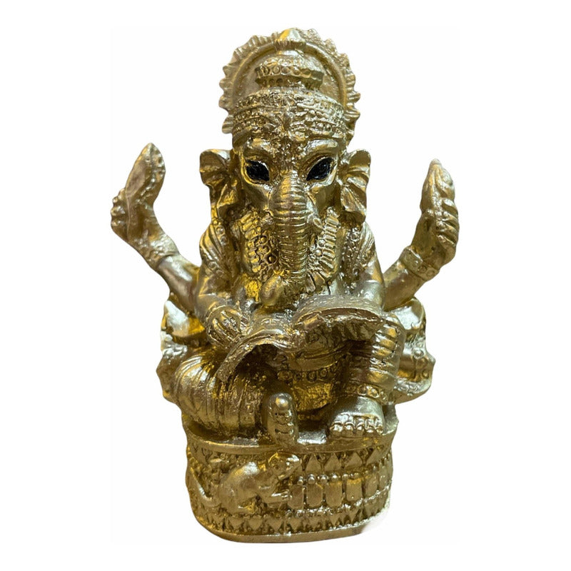Ganesh Figura Resina Dios De La Prosperidad 7.5 Cm 1 Pieza