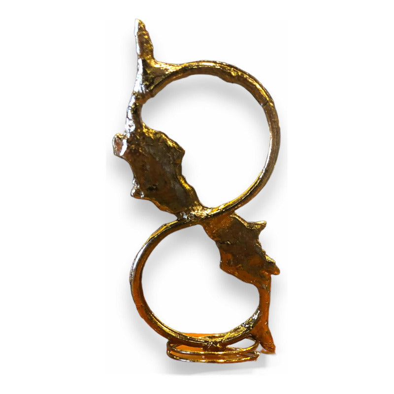 Carpas Infinito Metal Baño De Oro