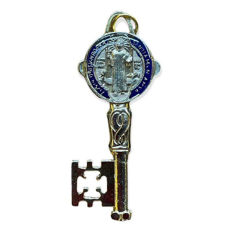 Llave De San Benito Dije Baño De Oro Encapsulado 5cm Varios