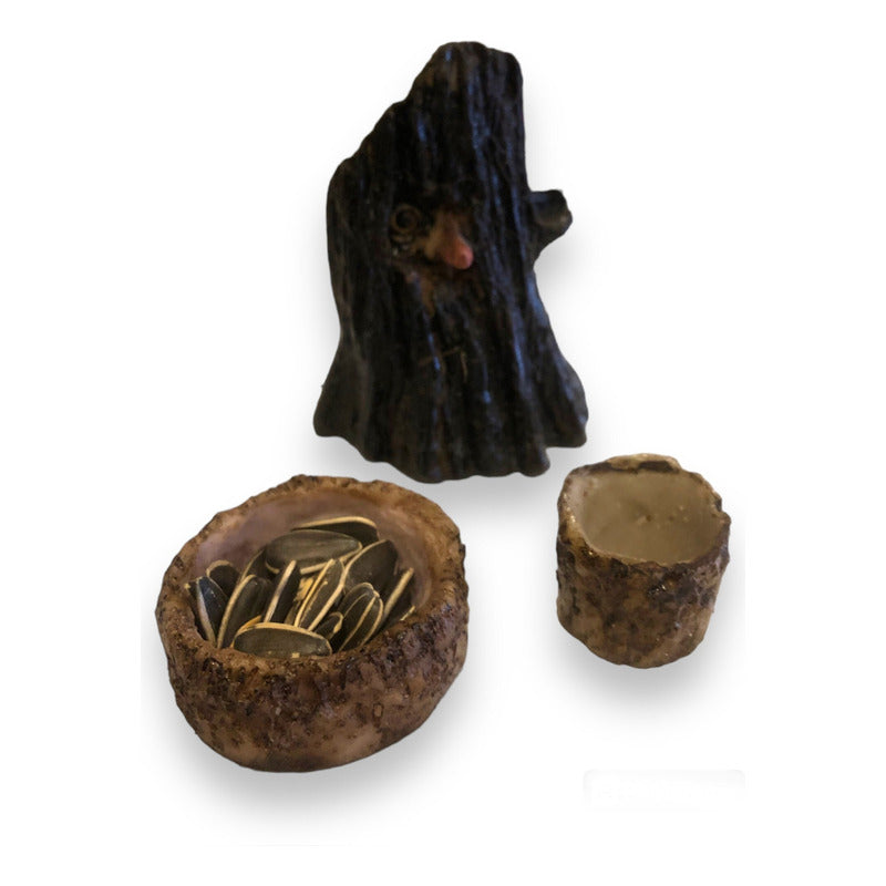 Troll Superación Personal + Comedero 11 Cm Figura De Resina