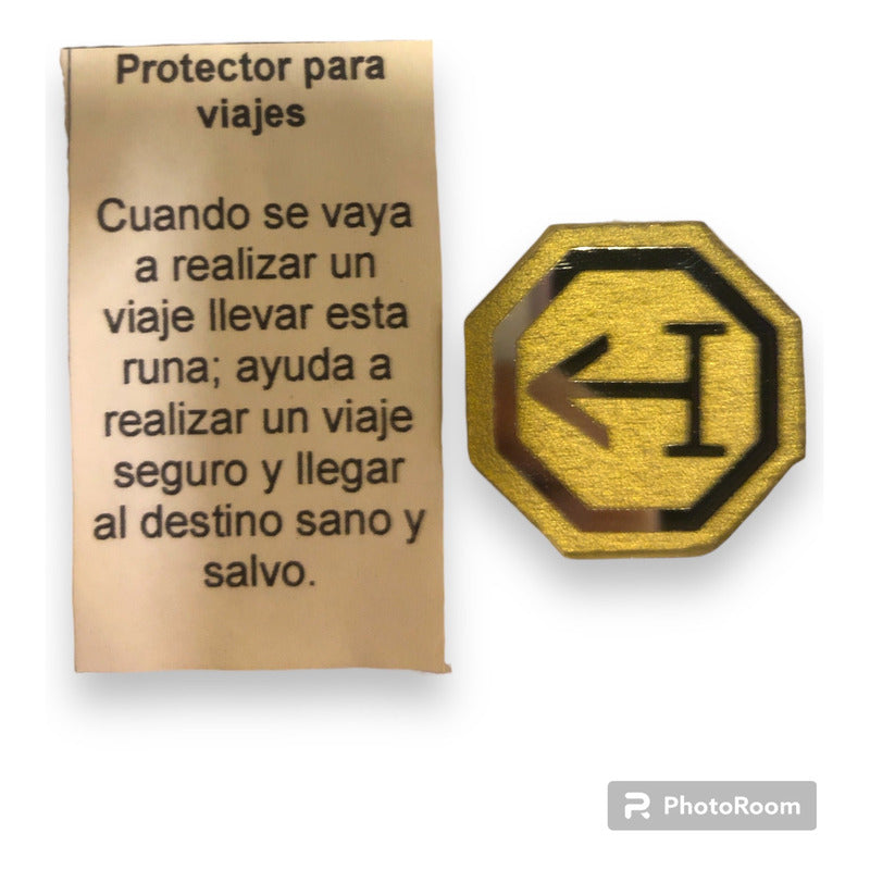 Runas De Protección 3cm Espejo Grabado Varios Modelos