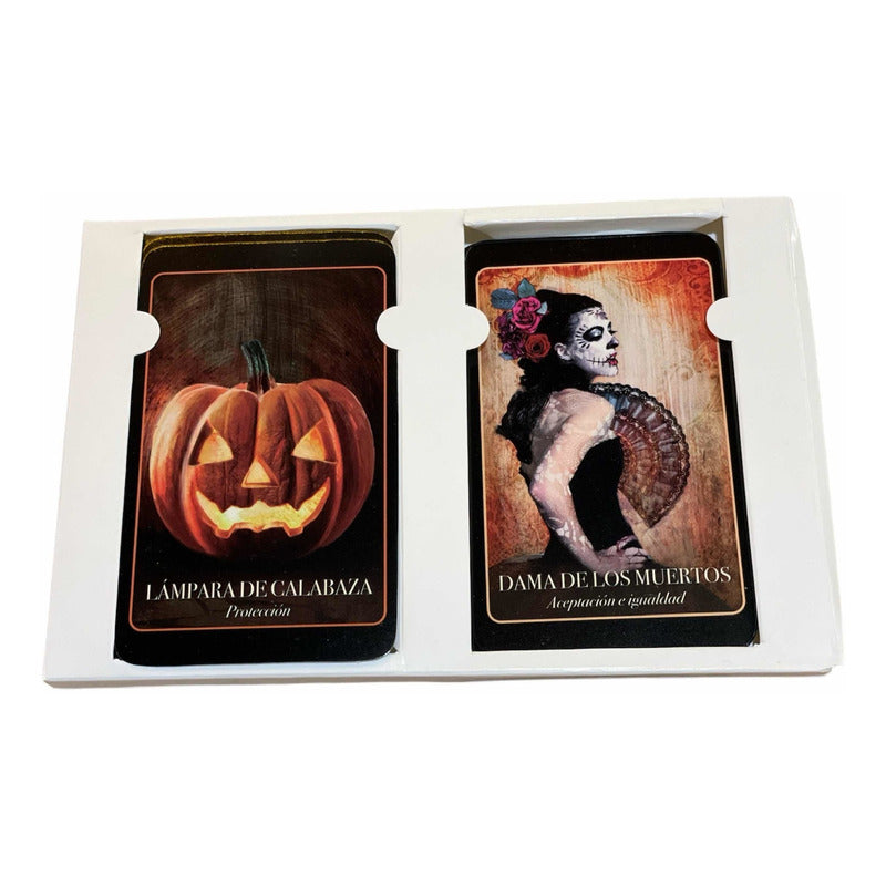 Tarot Halloween +libro Oraculo Original Español 12.5cm