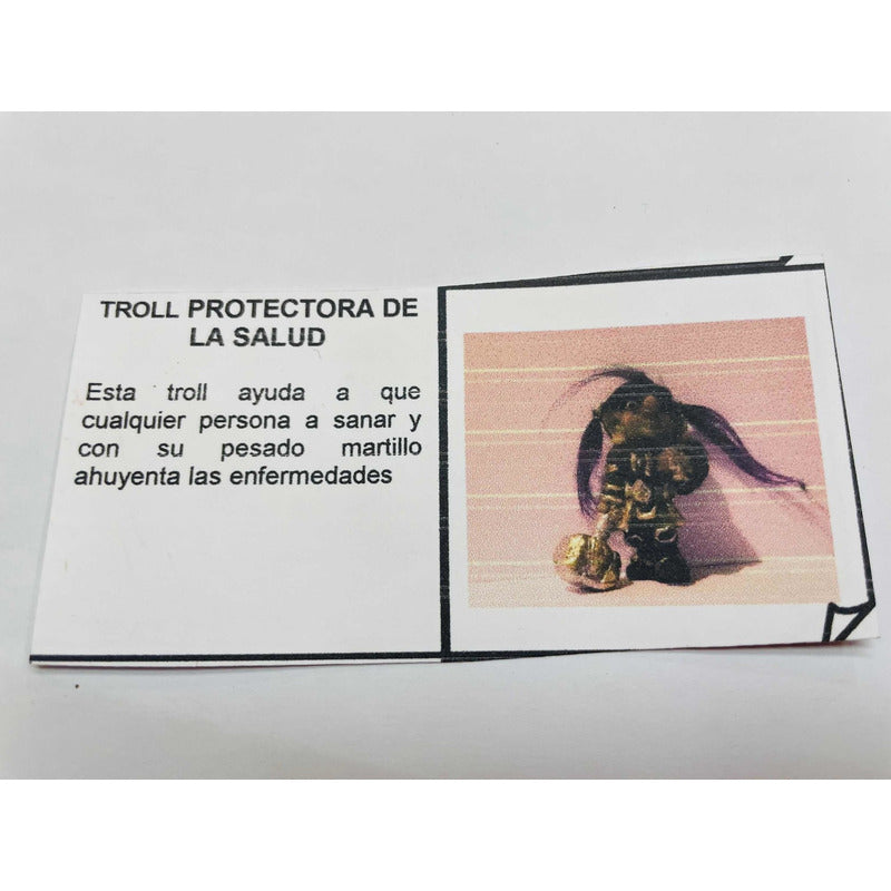 Troll Protector De La Salud + Comedero 11cm Figura De Resina Verde Oscuro