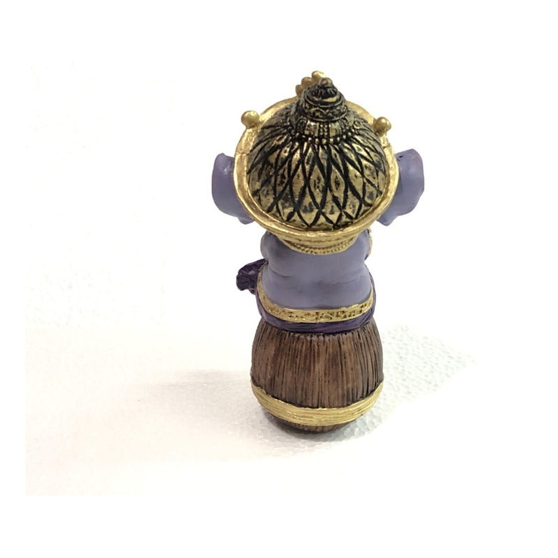 Ganesh Bebe En Barril 14.5cm Resina Nacional
