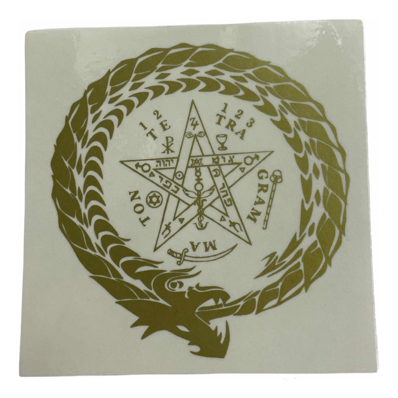 Tetragramaton Calcomanía Estampa Stickers 9cm