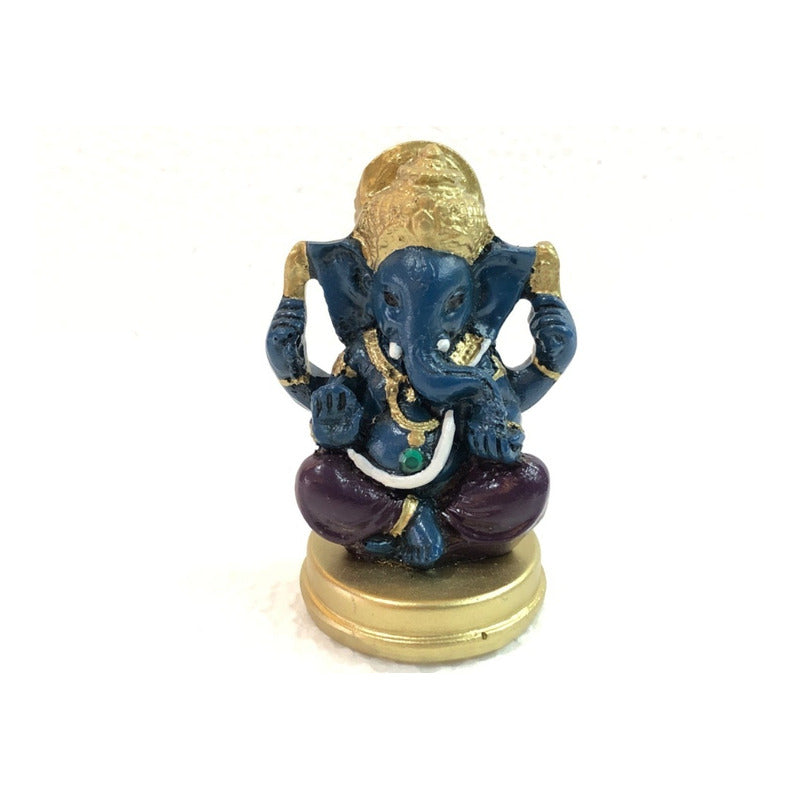 Ganesh 8.5 Cm Resina Nacional Pintado A Mano