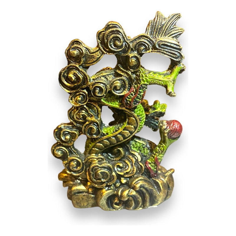 Dragón Año Chino Figura De Resina 11cm Feng Shui
