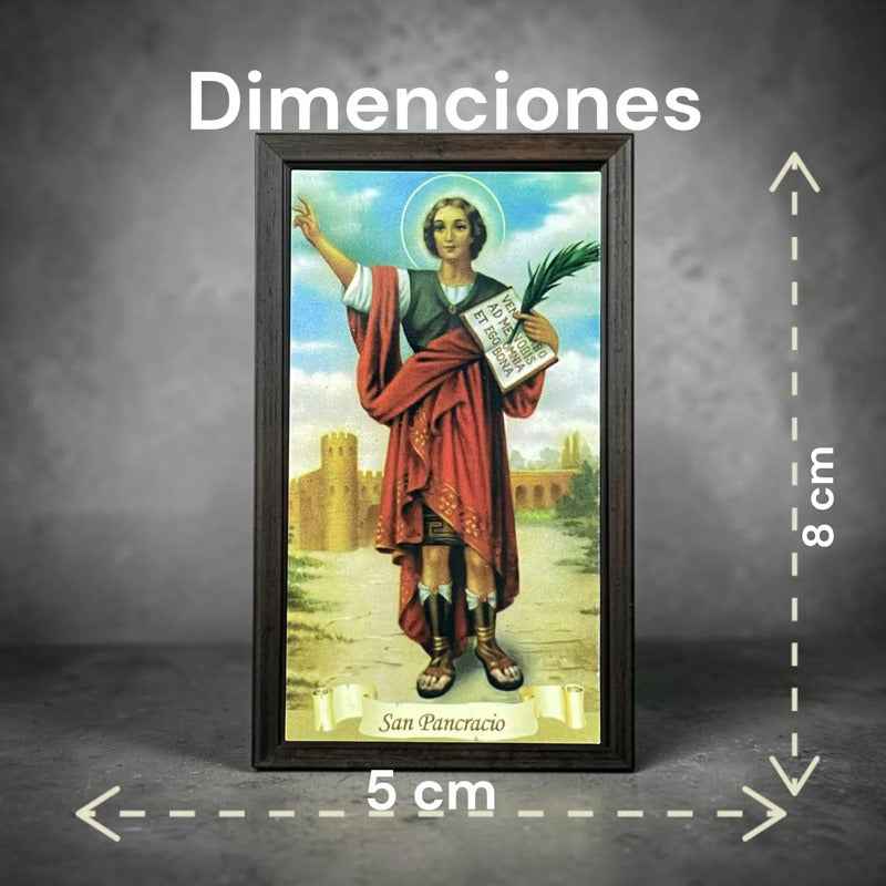 Estampas Coleccionables Esoterismo 5 Piezas Iguales Por Pac San Pancracio Religióso