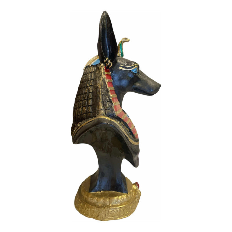Anubis Busto Figura De Resina 23cm