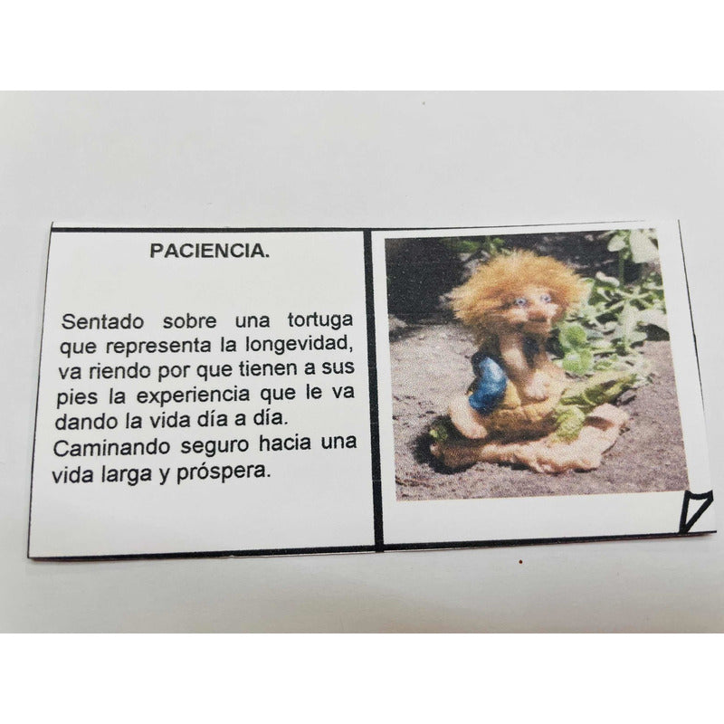 Troll Paciencia + Comedero 10 Cm Figura De Resina Nacional.
