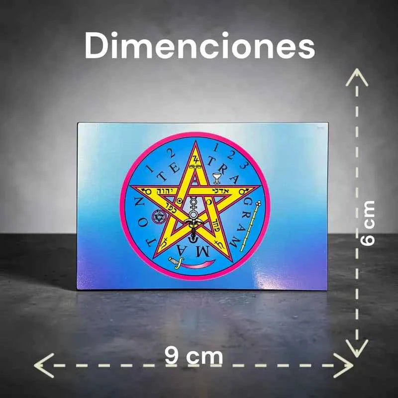 Estampas Coleccionables Esoterismo 5 Piezas Iguales Por Pac Tetragramaton Simbologia
