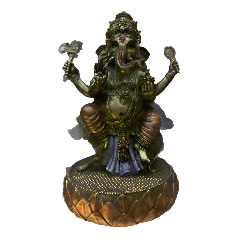 Estatua Ganesh Ratón Resina 20 Cm Altura.