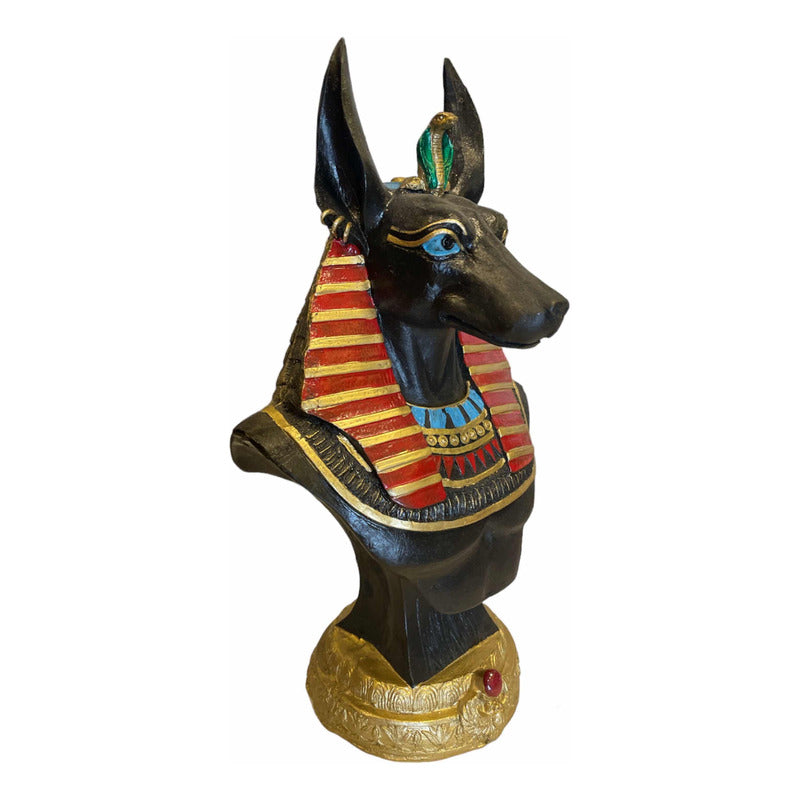 Anubis Busto Figura De Resina 23cm