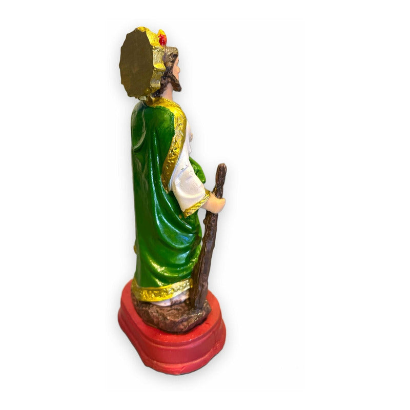 San Judas Tadeo Escultura D Resina Hecho A Mano 14.4x5x6.4cm