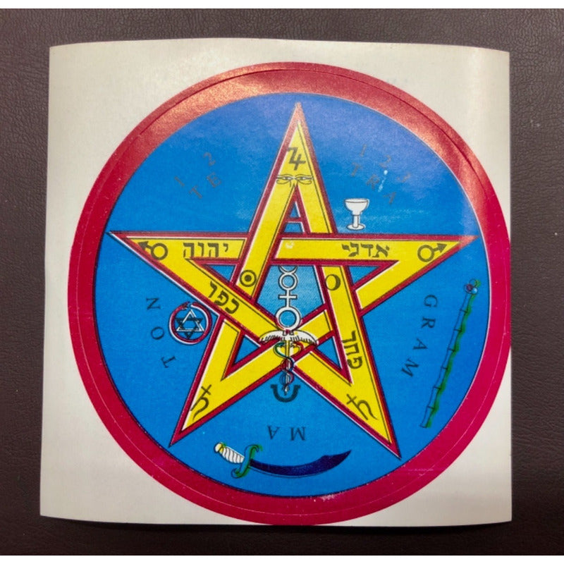 Tetragramaton Calcomanía Estampa Stickers 9cm