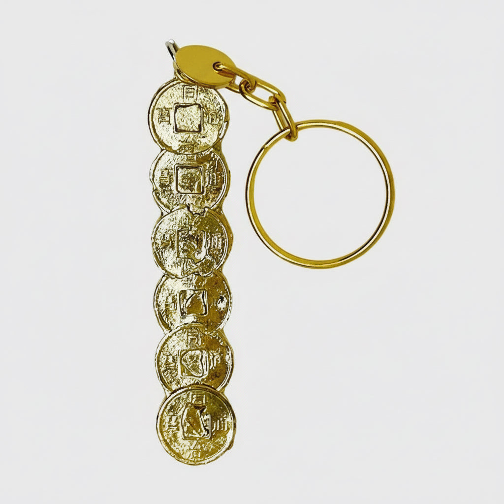 Poca 6 Monedas Chinas Feng Shui Amuleto 8 Cm