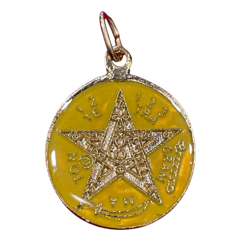 Pentagrama Ritualizado Mediano 7 Metales Tetragramaton