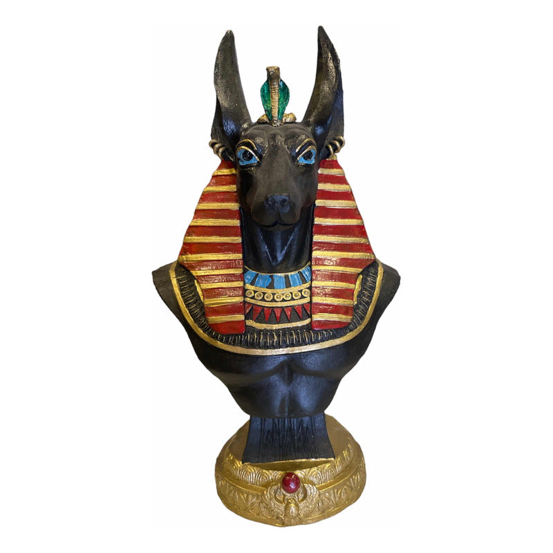 Anubis Busto Figura De Resina 23cm