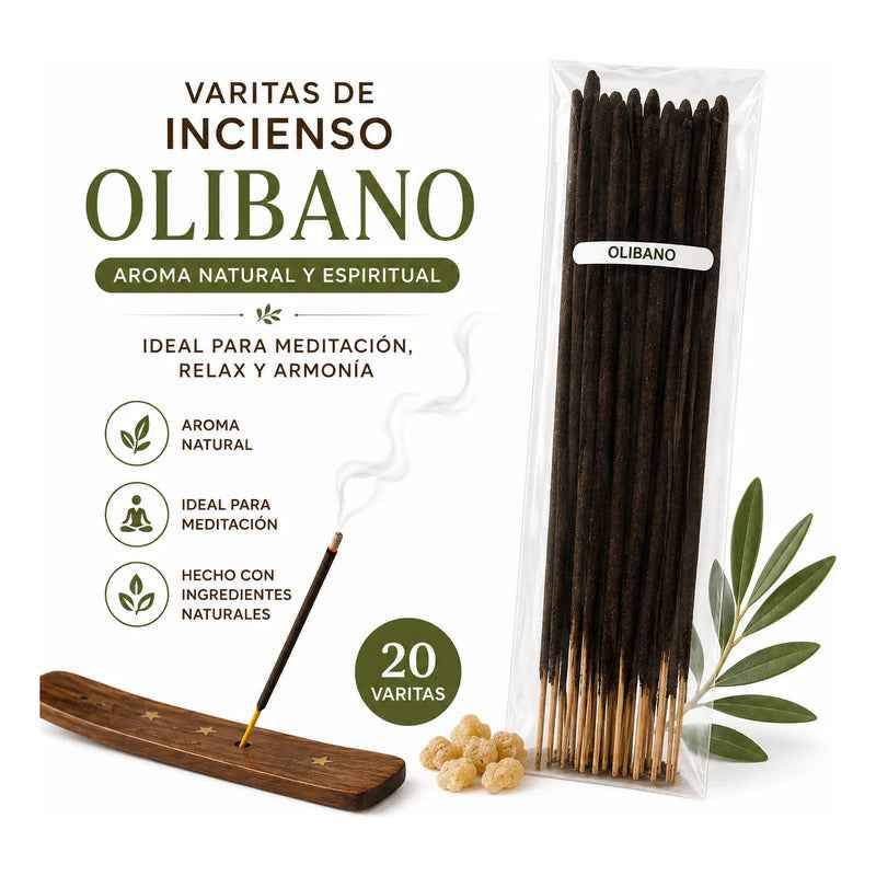 Incienso Artesanal 20 Varitas Gruesas Aroma A Elegir Olivano