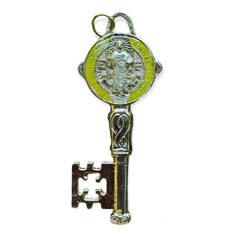 Llave De San Benito Dije Baño De Oro Encapsulado 5cm Varios