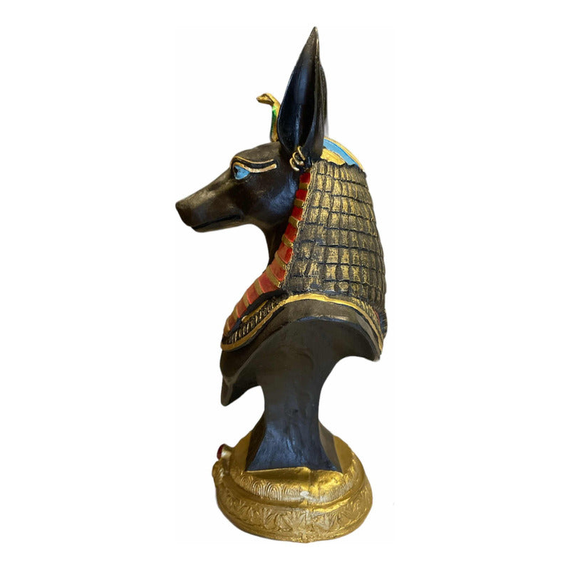 Anubis Busto Figura De Resina 23cm
