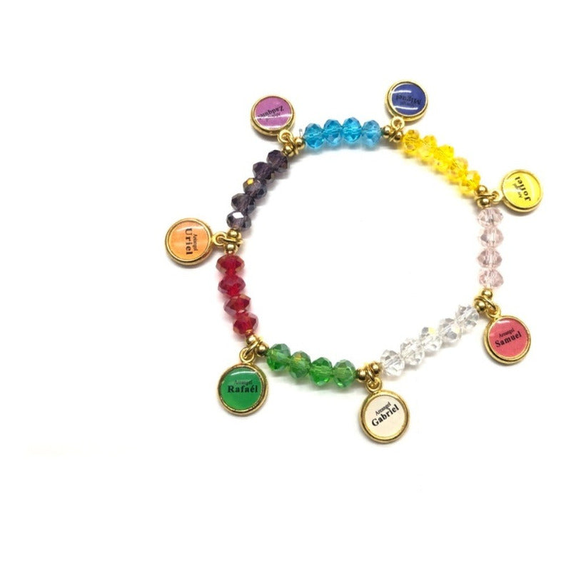Pulsera 7 Arcángeles Cristal Espiritual