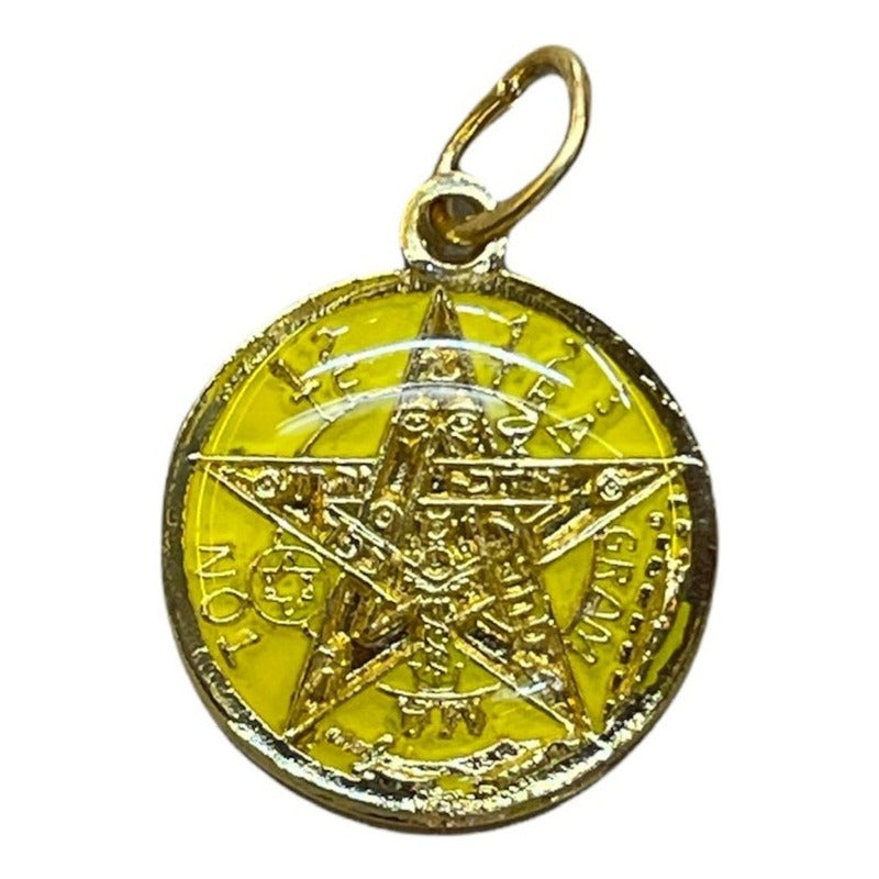 Pentagrama O Tetragramatón Ritualizado 7 Metales Visibles